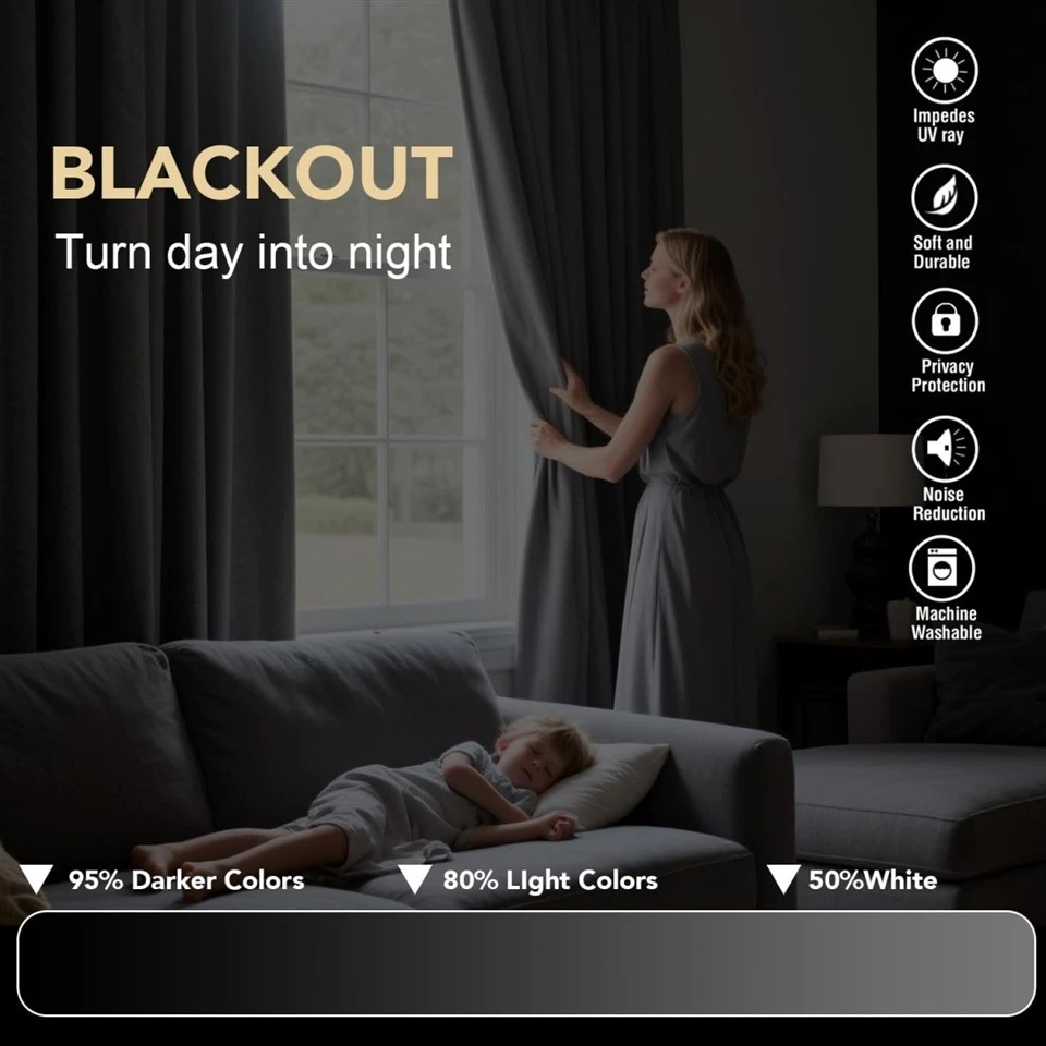 100% Polyester Blackout Curtain Fabric manufacturers